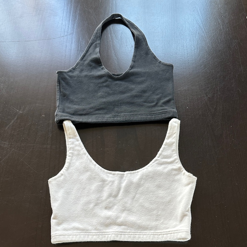 Black and White Crop Tops